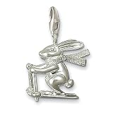Rabbit On Ski Charm By Thomas Sabo