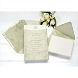 Floral Invitation Sleeve in Green