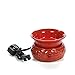 Hosley Candle Company Red Ceramic Electric Fragrance Warmer. Ideal for spa and aromatherapy. Use with HOSLEY brand wax melts / cubes, essential oils and fragrance oils.