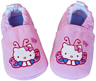 Infant/Toddler Pink Kitty Soft Sole Cotton Slip-On Shoes