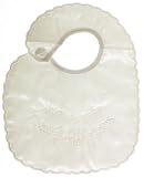 from Cachet Kids My christening day ivory satin christening bib Shoulder Fastening