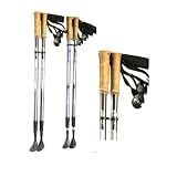 Med-Aid HS-2305 Adjustable Gray Carbon Fiber Hiking Stick (A pair)