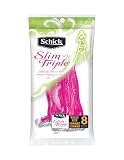 Schick ST3 Slim Triple Disposable Razor For Her 8-Count (Pack of 3)