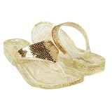 Rampage Glitz Gold thongs