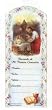 100 First Communion Mini-Bookmark Remembrances in Spanish, 1.5" x 4.5" - Girl