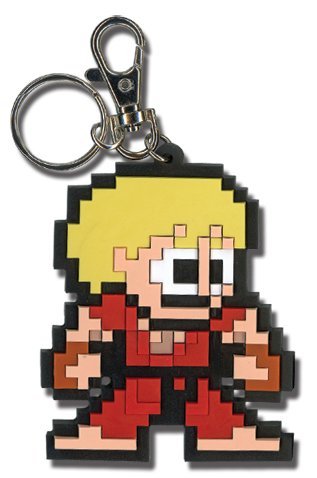 Super Street Fighter IV 8bit Ken Keychain