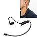 MaximalPower Twist On Replacement Black Coiled Acoustic Tube for Two-Way Radio Surveillance and Listen Only Earpiece (1 Pack)