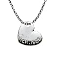 Lacrosse Heart Necklace