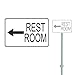 REST ROOM HEAVY DUTY ALUMINUM SIGN 10
