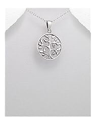 Tree Pendant Necklace In 92.5 Sterling Silver