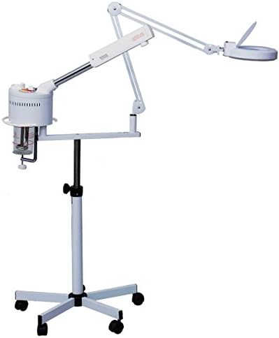 Searchbuystore 5X Magnifying Lamp 2 in 1 Facial Steamer Hot Ozone Machine Spa Salon Beauty Pro