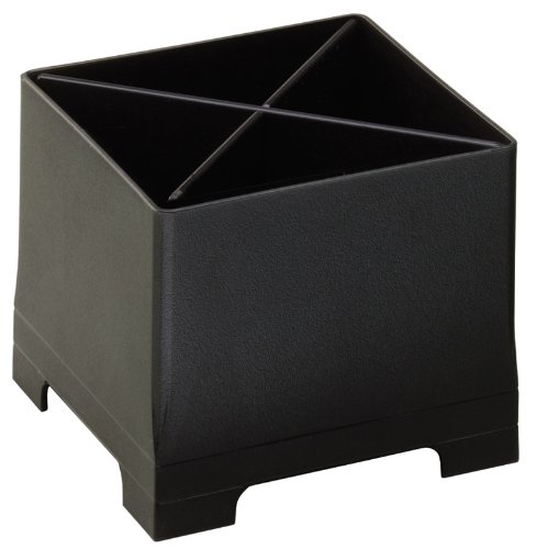 Rattleware 82350 3-Inch Divided Snap Bin, Black