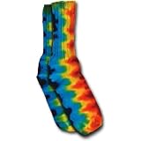 Rainbow Tie Dye Crew Socks Fits Shoe Size 9-11