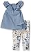 Calvin Klein Baby-Girls Light Blue Chambray Tunic and Printed Jersey Leggings