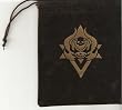 Black Velour Cloth Dice / Coin / Token / Money Purse / Storage Bag Small (3 x 5) - World of Warcraft - Holds Approximately 20 Dice