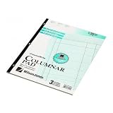 (Price/PD)Columnar Pad, 3 Columns, 50 Sheets, 11x8-1/2, Green