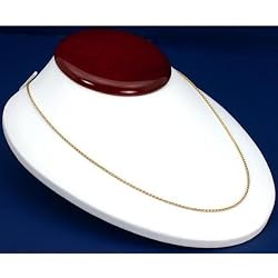 White Leather Wood Necklace Bust Jewelry Display 2.5"