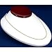 White Leather Wood Necklace Bust Jewelry Display 2.5"