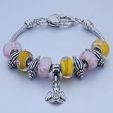 Pugster Beads Dangle Angel Murano Glass Bracelet Fits Pandora Chamilia Biagi Charm