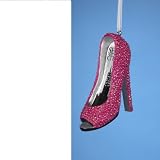 Sex & The City Pink Peep Toe Shoe With Glitter Christmas Ornament