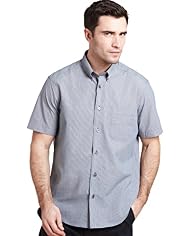 XXXL Button-Down Collar Checked Shirt