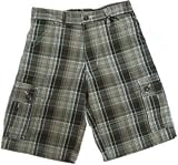 Hurley Checkerd Plaid Shorts-Brown