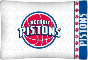 Sports Coverage NBA Detroit Pistons Pillow Case Logo