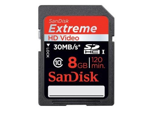 SanDisk Extreme SDHC 8GB Class 10 Speicherkarte 