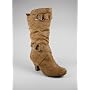 Suede Strappy Buckle Boot