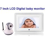 InkPlusToner BM-J0110 7 inch Digital LCD Wireless Baby Monitor Kit, Support Night Camera, AV OUT