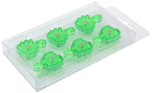 Magnet Expert Green Hand Shaped Thumbs Up Magnet (22mm Dia x 4mm high) (1 Pack of 12)