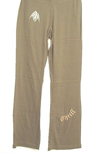 Thrill Ride Yoga Biker Ace of Spades Rose Sexy Tattoo Pants, Tattoo Design Cotton Pants for Leisure Wear, Biker Chicks, Yoga / Pilates Fitness Wear.