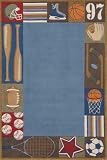 Whimsy Denim Kids Rug Size: 5' x 7' Rectangle