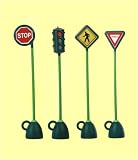 Italtrike 9402C 4 Piece Signage Set – Light – Stop – Yield – Pedestrian Crossing