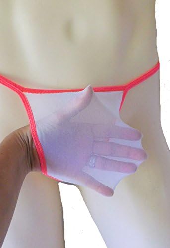 Mens SUPER STRETCHY Stocking Thong Seamless G String Underwear See Thru NAKED FLAMINGO & SNOW Quality MADE in USA
