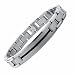 Titanium ID Link Bracelet with Black Resin Inlay 8.5