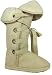 Garage Shoes - Fugee - Women's Flat Boot - Beige Faux Suede Size 8 UK