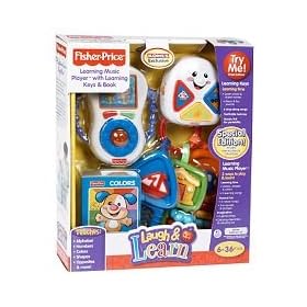 Fisher-Price Laugh & Learn Learning Music Player with Learning Keys & Book