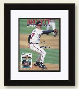 Tom Glavine Autographed Atlanta Braves Beckett Magazine Cover - Custom Framed