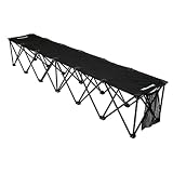 Insta-bench Six-Seater Portable Bench (Black)