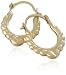 9ct Yellow Gold AMC103761A Ladies Creole Earrings