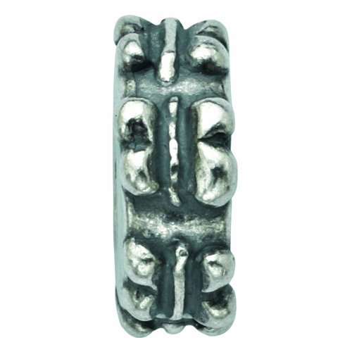Avedon Sterling Silver Oxidized Tire Ring Stopper Slide Charm