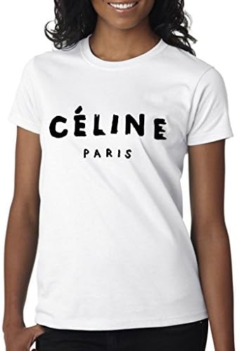 Celine Paris Tumblr Cool Women White Top T-Shirt-X-Large