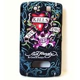 Authentic Ed Hardy Tattoo Faceplate Love Kills Slowly By Christian Audigier Snap on Hard Protector Case for Blackberry Storm 9500 / 9530 + Premium Lcd Screen Guard