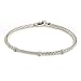 14K Gold Woven Bangle with Diamond (.1 cttw)