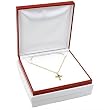 Red Leather Necklace Pendant Gift Box Jewelry Display