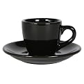 COLORcode Espresso Cup and Saucer Set Service for 4 - Black Truffle