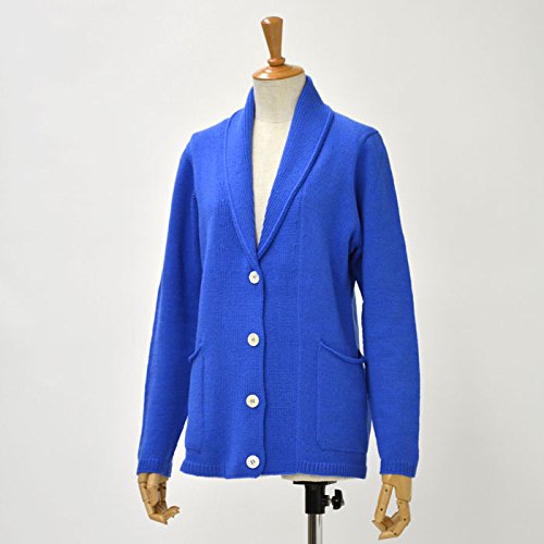 MOTHER HAND artisan【マザーハンド アルチザン】ショールカラーカーディガン VERVIERS wool COLIBRI(ブルー)