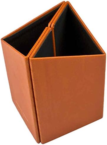 Giorgio Fedon 1919 Triangular Pen Holder - 7x7x10,2 cm - Orange