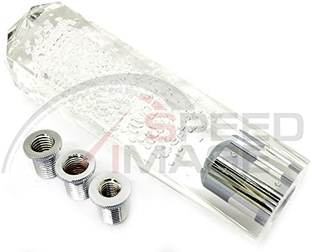 Universal JDM VIP 150mm Transparent Clear Diamond Bubble Shift Knob